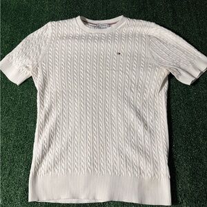 Tommy Hilfiger Ivory Cable Knit Sweater